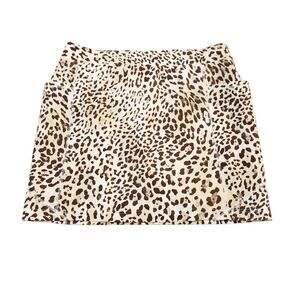 Chico Zenergy Leopard Print Sports Skort Back Pocket Size 3